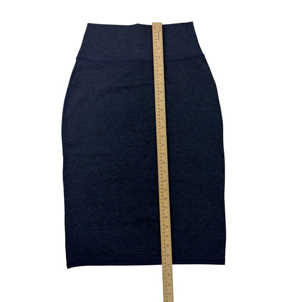 Aerie Offline The Hugger High Rise Blue Midi Skirt Small Real Good Soft Stretch - Picture 12 of 12